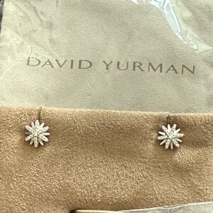 Petite Starburst Stud Earrings
Sterling Silver with Diamonds, 10mm